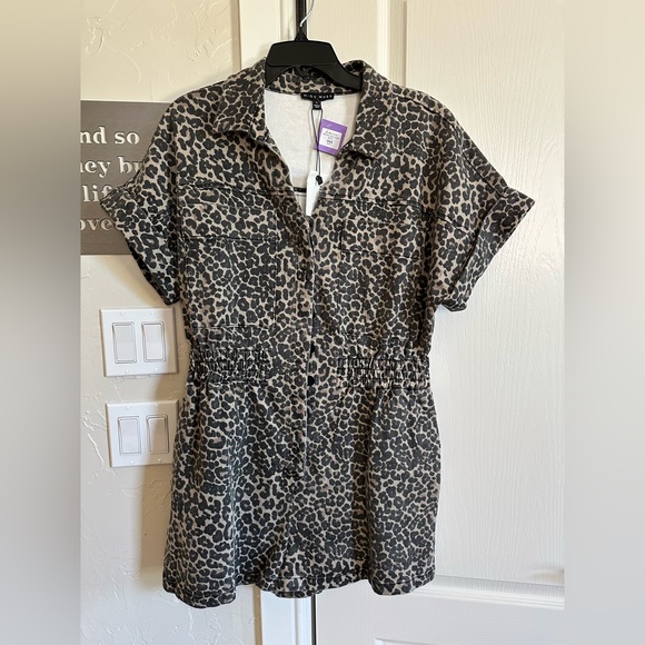 Miou Muse Pants - Leopard print romper - new with tags
